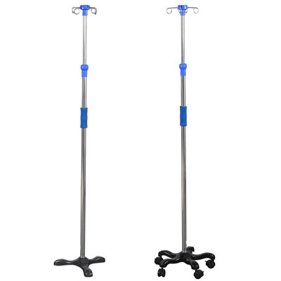 Stainless Steel Infusion Stand Infusion Pole for Clinics