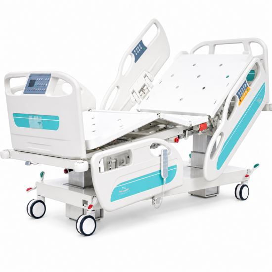 Premium ICU Bed with Radiolucent X-Ray Platform and Dual CPR System