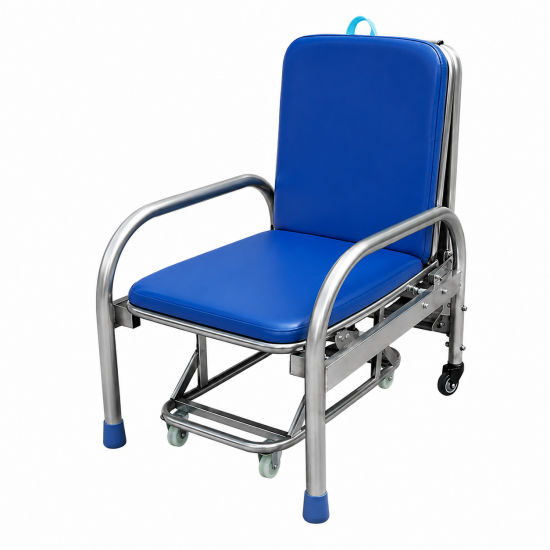 Foldable Hospital Companion Chair Bed for Patient Family Care