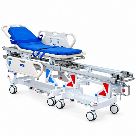 Operating Room Patient Transfer Stretcher with Sliding Platform and Docking System